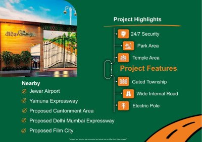 Plot for Sale Near Jewar Airport by Vedic Village